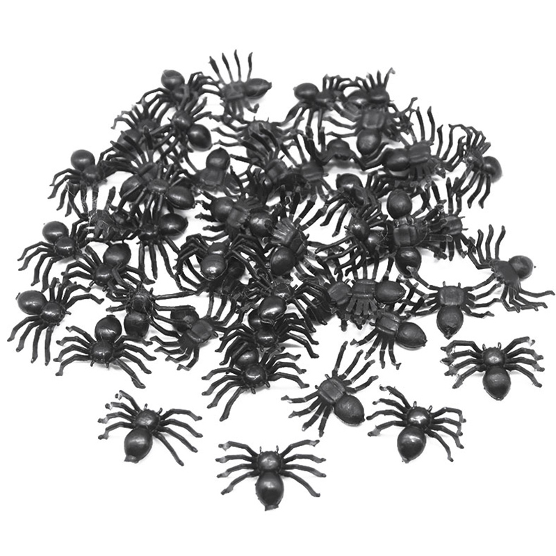 Realistic Fake Spiders Halloween Decoration (50 pcs)
