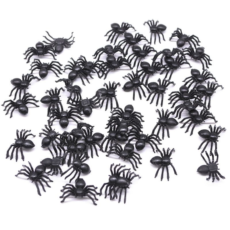 Realistic Fake Spiders Halloween Decoration (50 pcs)