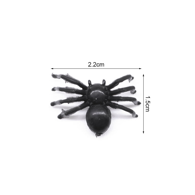 Realistic Fake Spiders Halloween Decoration (50 pcs)