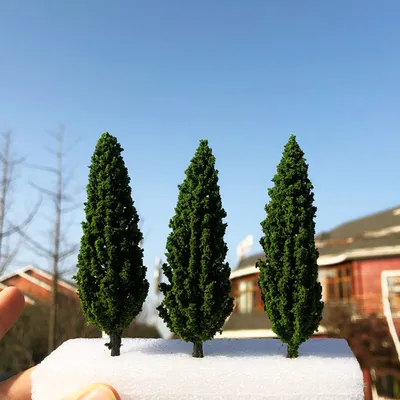 Realistic Miniature Pine Trees (3pcs)