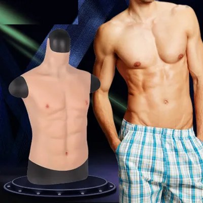 Realistic Silicone Abs and Muscular Chest