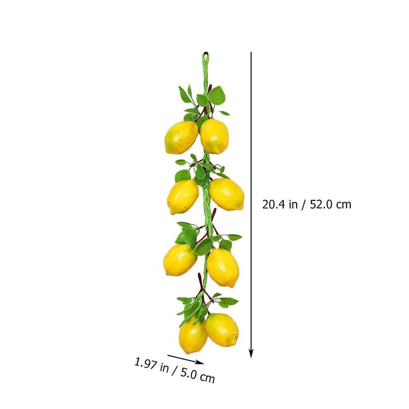 Realistic String Fake Lemons Decor (2pcs)
