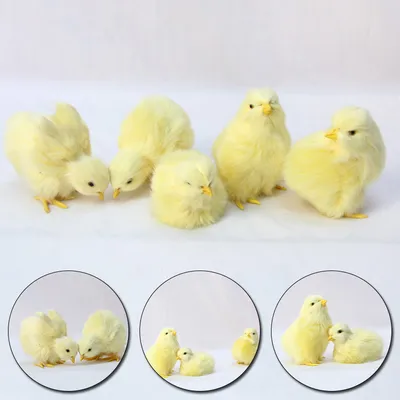 Realistic Yellow Artificial Chick