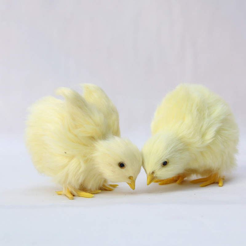 Realistic Yellow Artificial Chick