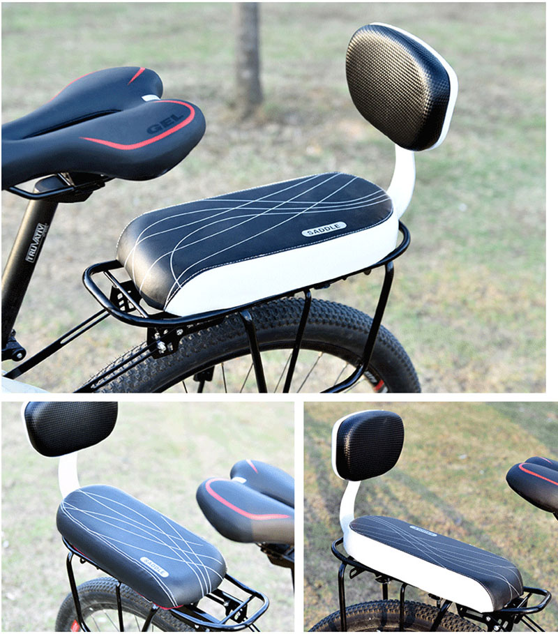Rear Mounted Kids Bike Seat with Backrest