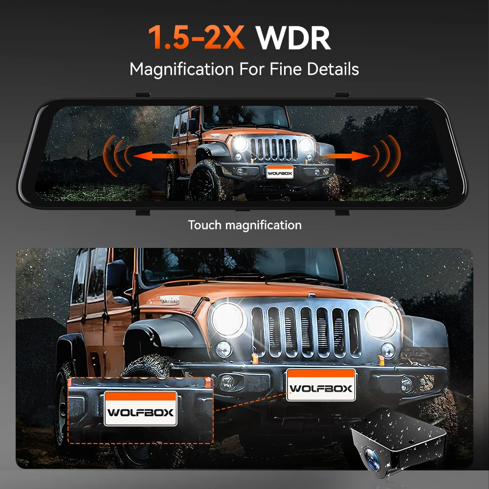 Rearview Mirror Dash Cam 4K 12″ IPS Screen WDR 170 FOV 2.5k Rear Cam GPS Mirror Car Recorder Stream Media Car DVR Rearview Mirror Dash Cam 4K 12″ IPS Screen WDR 170 FOV 2.5k Rear Cam GPS Mirror Car Recorder Stream Media Car DVR