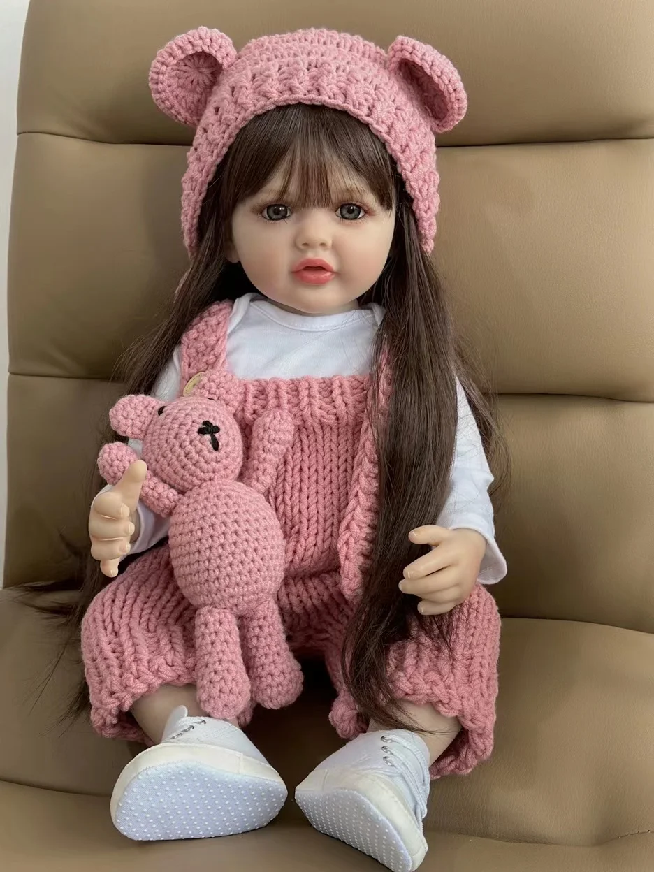Reborn Dolls Realistic Full Silicone Baby Bebe Newborn Girl Doll Princess Toddler Toy Gift