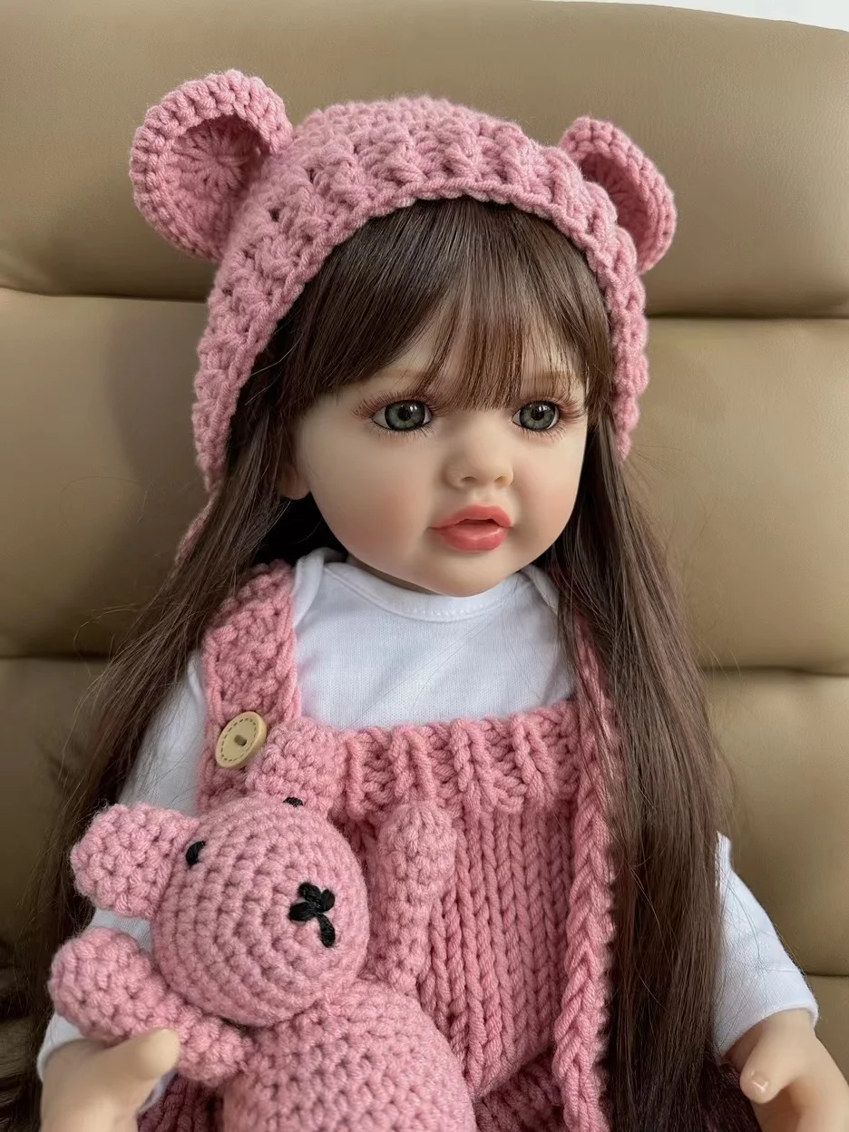 Reborn Dolls Realistic Full Silicone Baby Bebe Newborn Girl Doll Princess Toddler Toy Gift