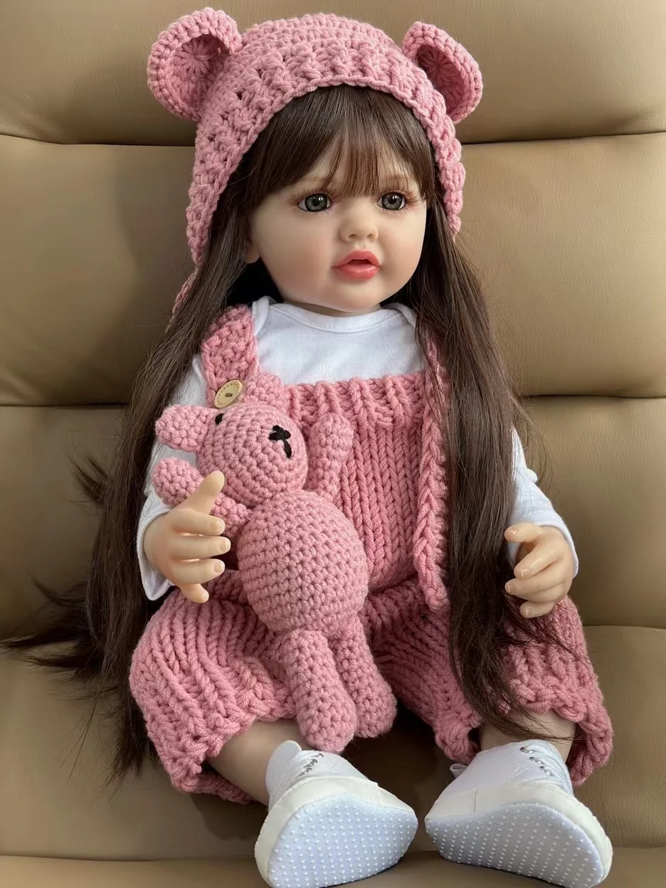 Reborn Dolls Realistic Full Silicone Baby Bebe Newborn Girl Doll Princess Toddler Toy Gift