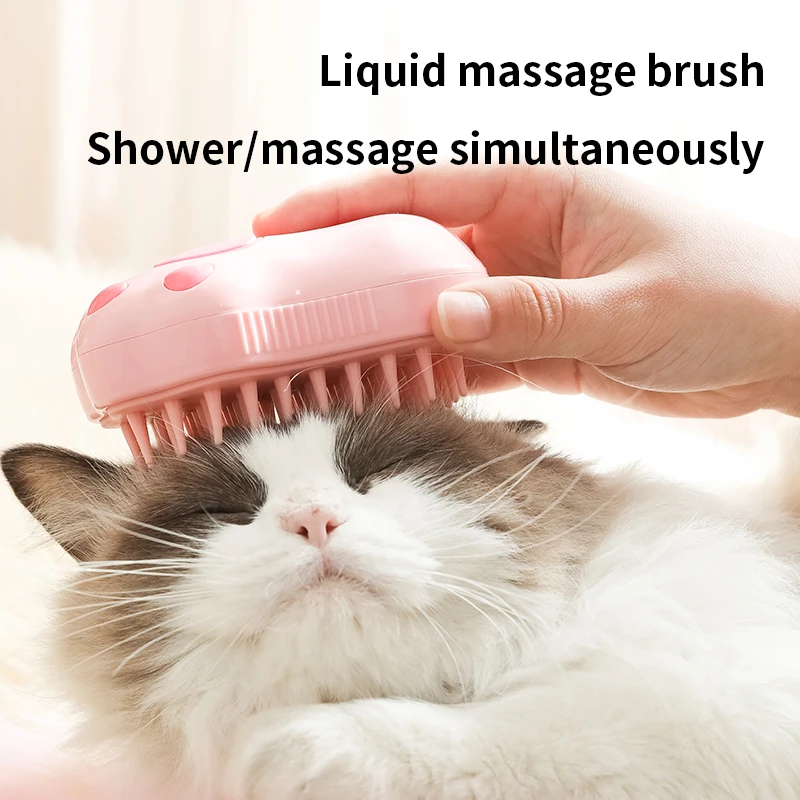 Rechargeable 3 in 1 Pet Brush Cat Steam Brush Comb Dog Brush Electric Spray Cat Hair Brushes Massage Pet Grooming Hair Rechargeable 3 in 1 Pet Brush Cat Steam Brush Comb Dog Brush Electric Spray Cat Hair Brushes Massage Pet Grooming Hair