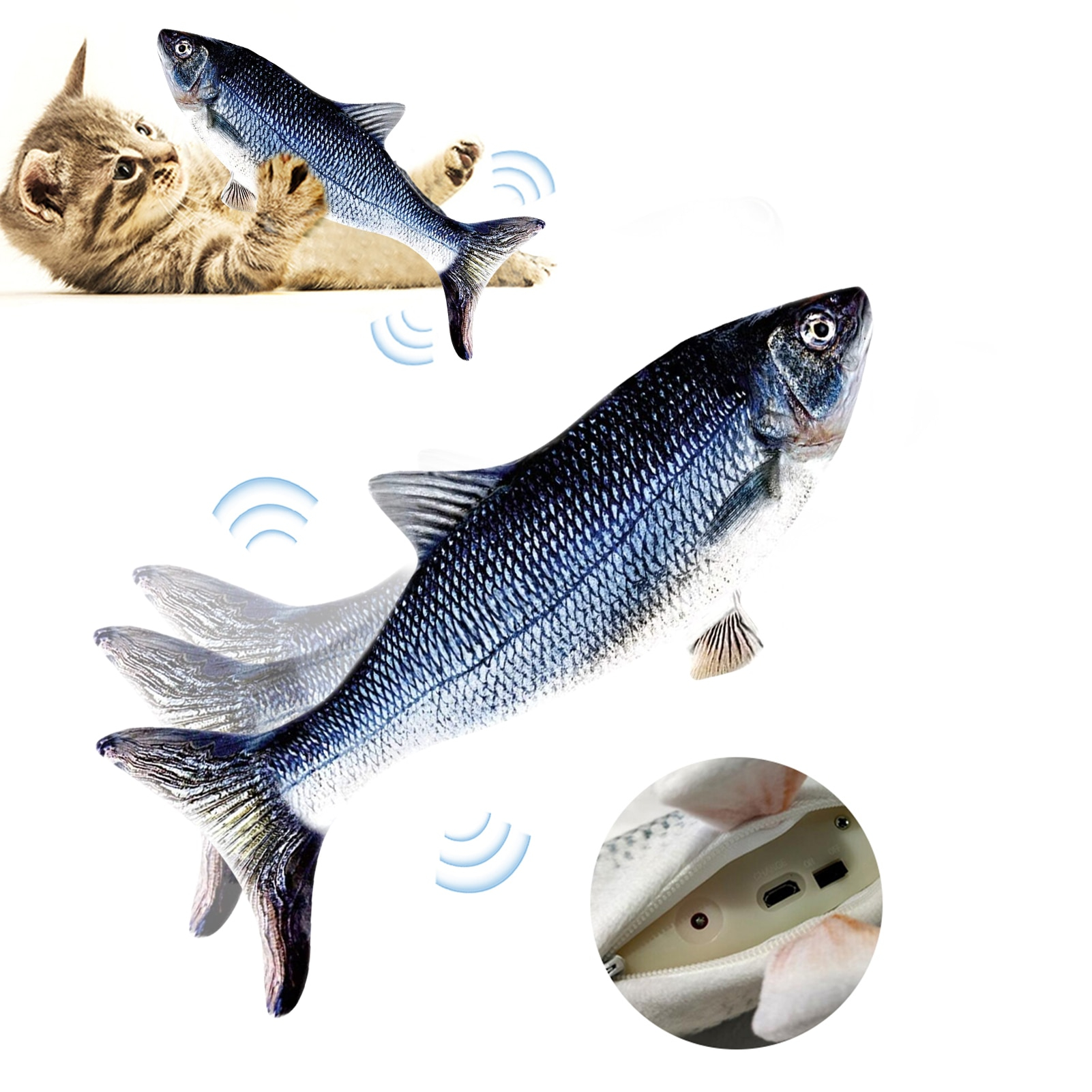 Rechargeable 3D Moving Electric Fish Cat Toy Rechargeable 3D Moving Electric Fish Cat Toy