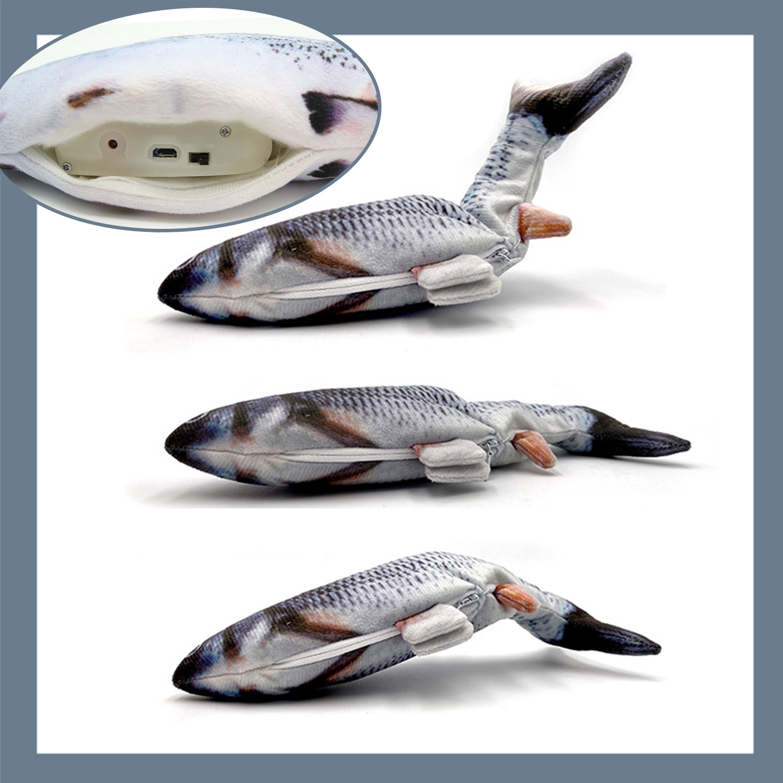 Rechargeable 3D Moving Electric Fish Cat Toy Rechargeable 3D Moving Electric Fish Cat Toy