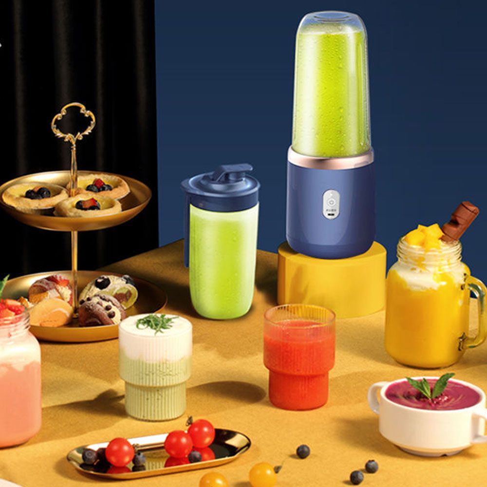 Rechargeable 6 Blades Portable Electric Juicer 400ml Lemon Orange Fruit Squeezer Multifunction Mixer Fruit Smoothie Rechargeable 6 Blades Portable Electric Juicer 400ml Lemon Orange Fruit Squeezer Multifunction Mixer Fruit Smoothie