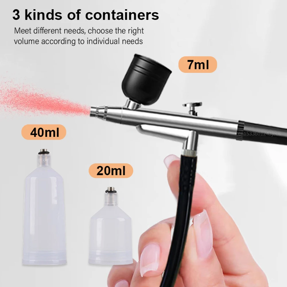 Rechargeable Airbrush Nail with Compressor Portable Air Brush with Compressor For Nails Art Cake Painting Craft Rechargeable Airbrush Nail with Compressor Portable Air Brush with Compressor For Nails Art Cake Painting Craft