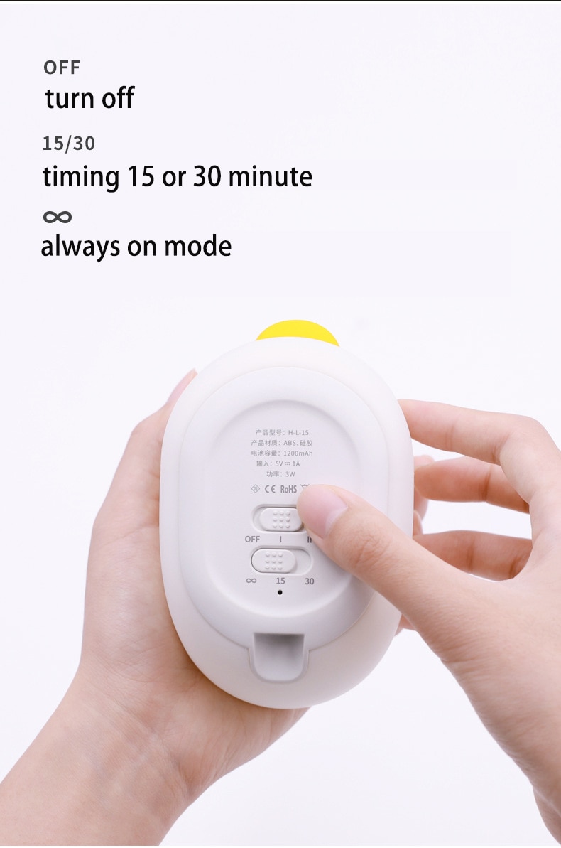 Rechargeable Animal LED Light Duck Touch Lamp