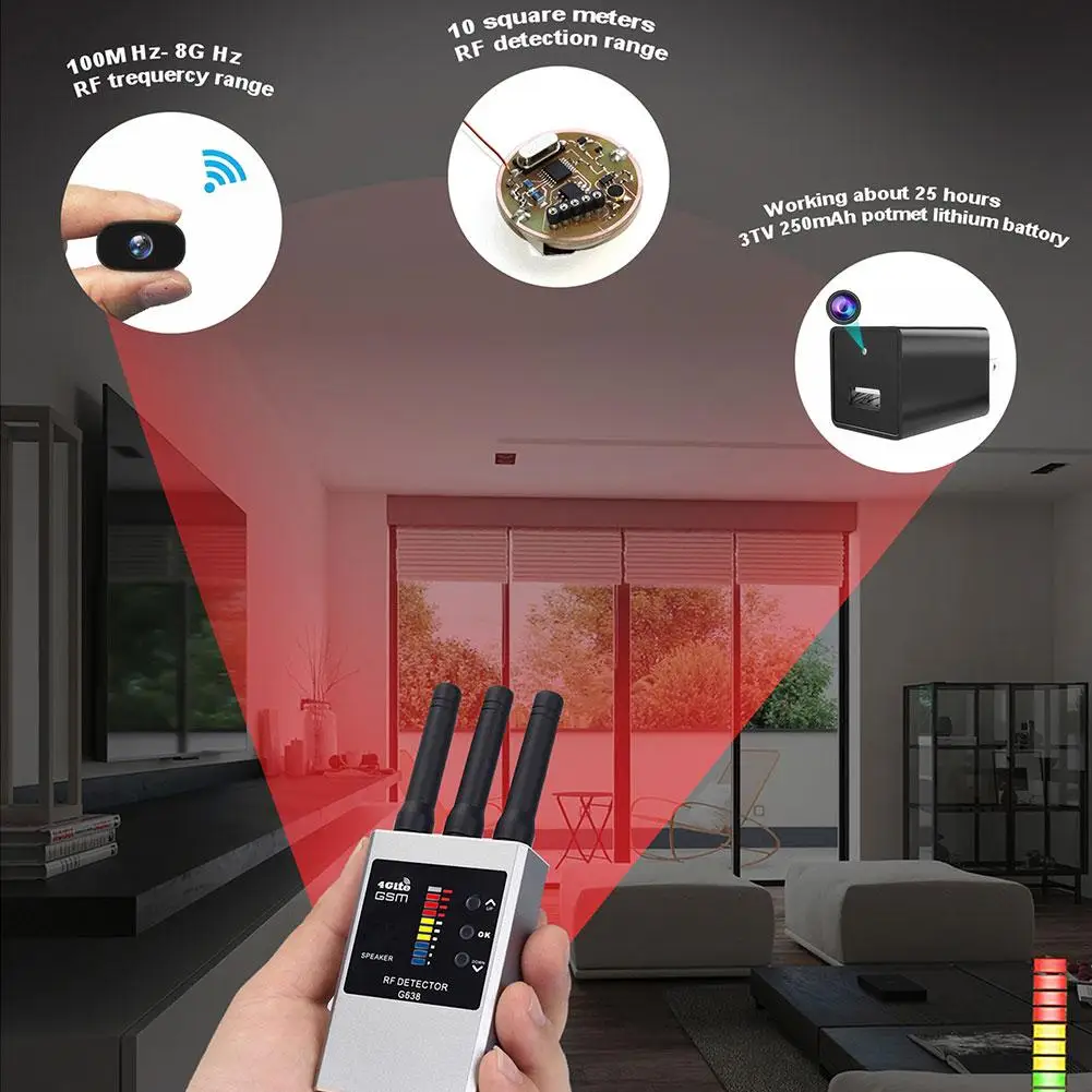 Rechargeable Anti Portable Pinhole Hidden Lens Detect Gadget For Gps Tracker Hidden Camera Finder Rechargeable Anti Portable Pinhole Hidden Lens Detect Gadget For Gps Tracker Hidden Camera Finder