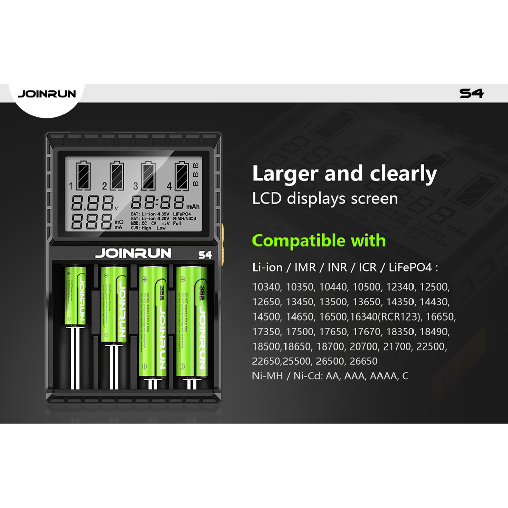 Rechargeable Battery Charger with LCD Screen Rechargeable Battery Charger with LCD Screen