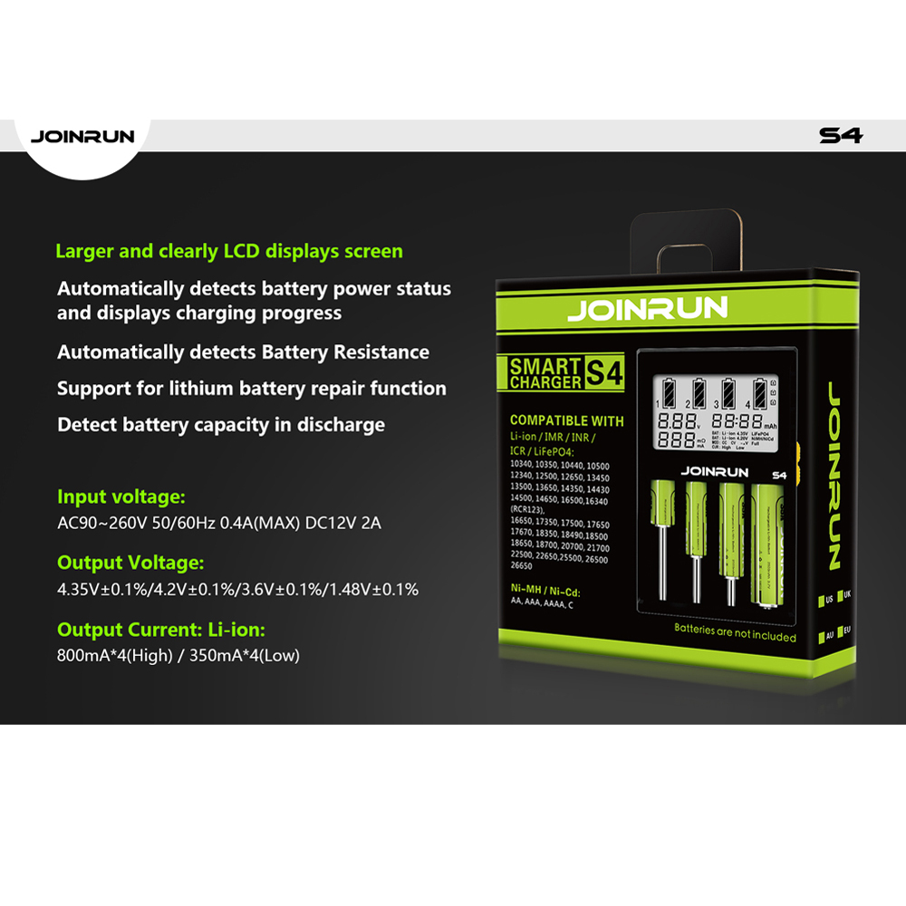Rechargeable Battery Charger with LCD Screen Rechargeable Battery Charger with LCD Screen