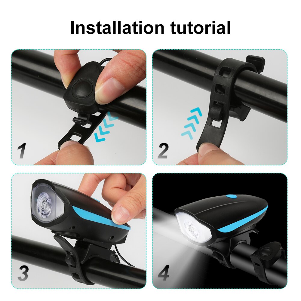 Rechargeable Bicycle Light and Horn Rechargeable Bicycle Light and Horn
