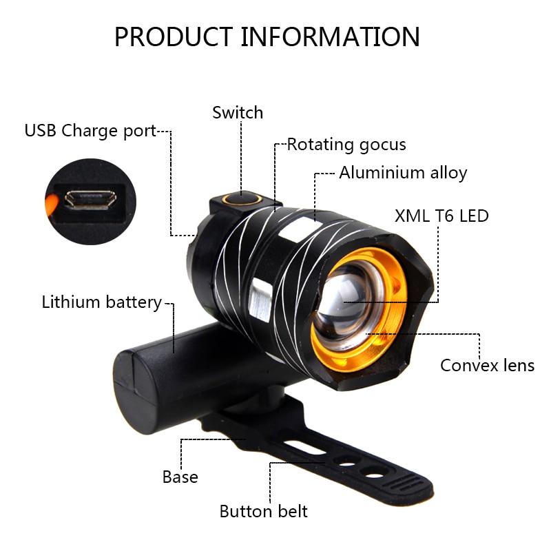 Rechargeable Bicycle Lights LED Lamp Rechargeable Bicycle Lights LED Lamp