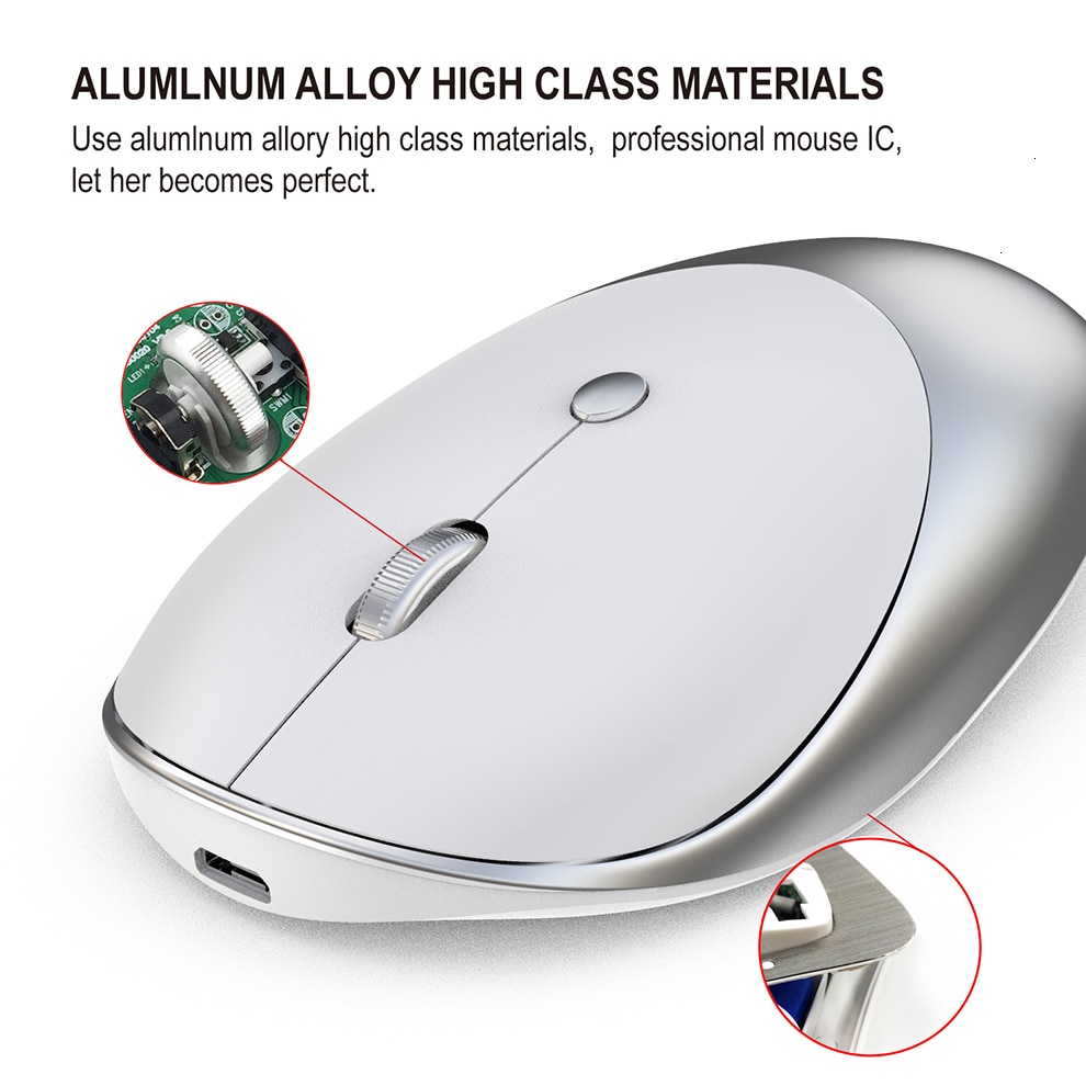 Rechargeable Bluetooth Mouse Wireless Device Rechargeable Bluetooth Mouse Wireless Device