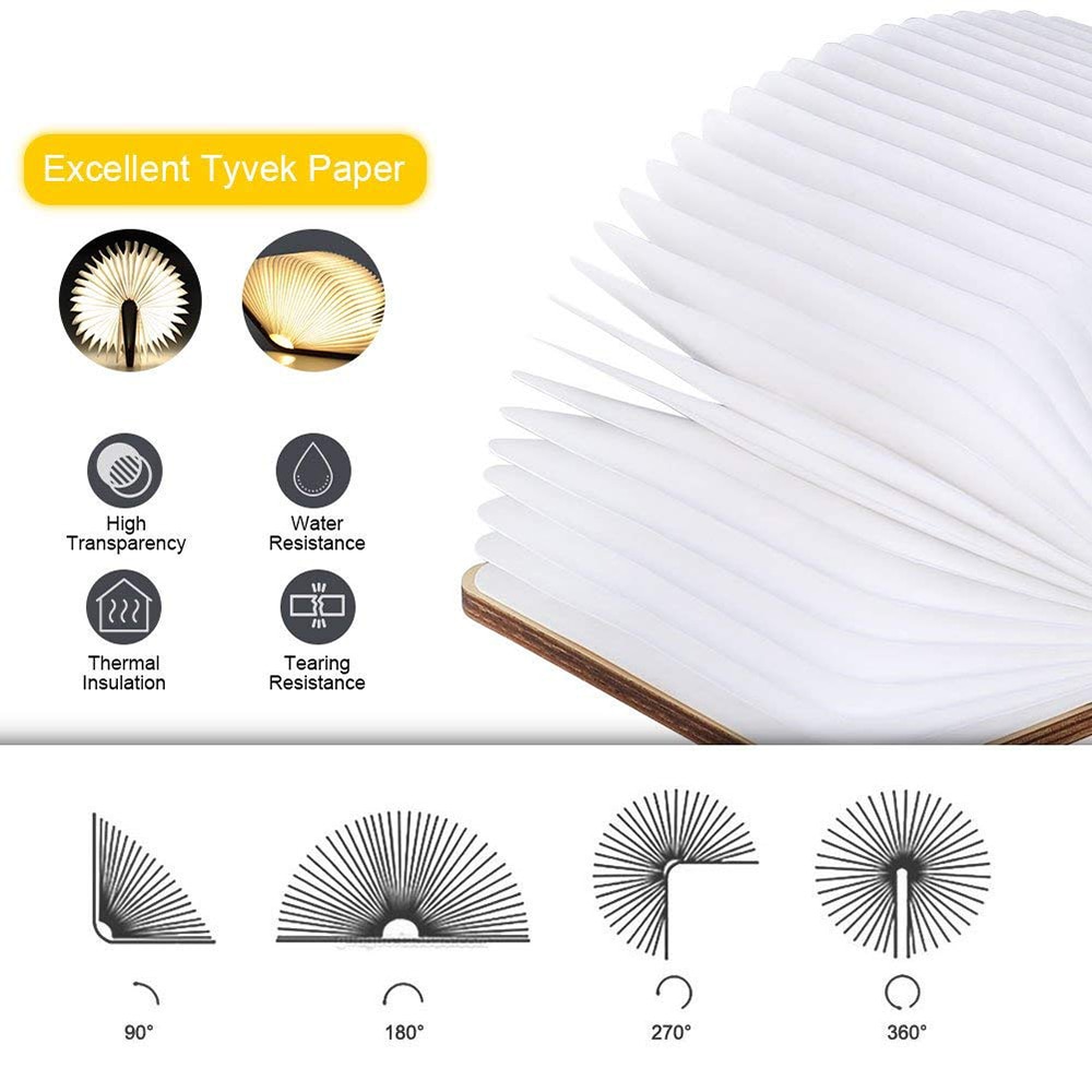 Rechargeable Book LED Lamp Decor USB Night Light Rechargeable Book LED Lamp Decor USB Night Light