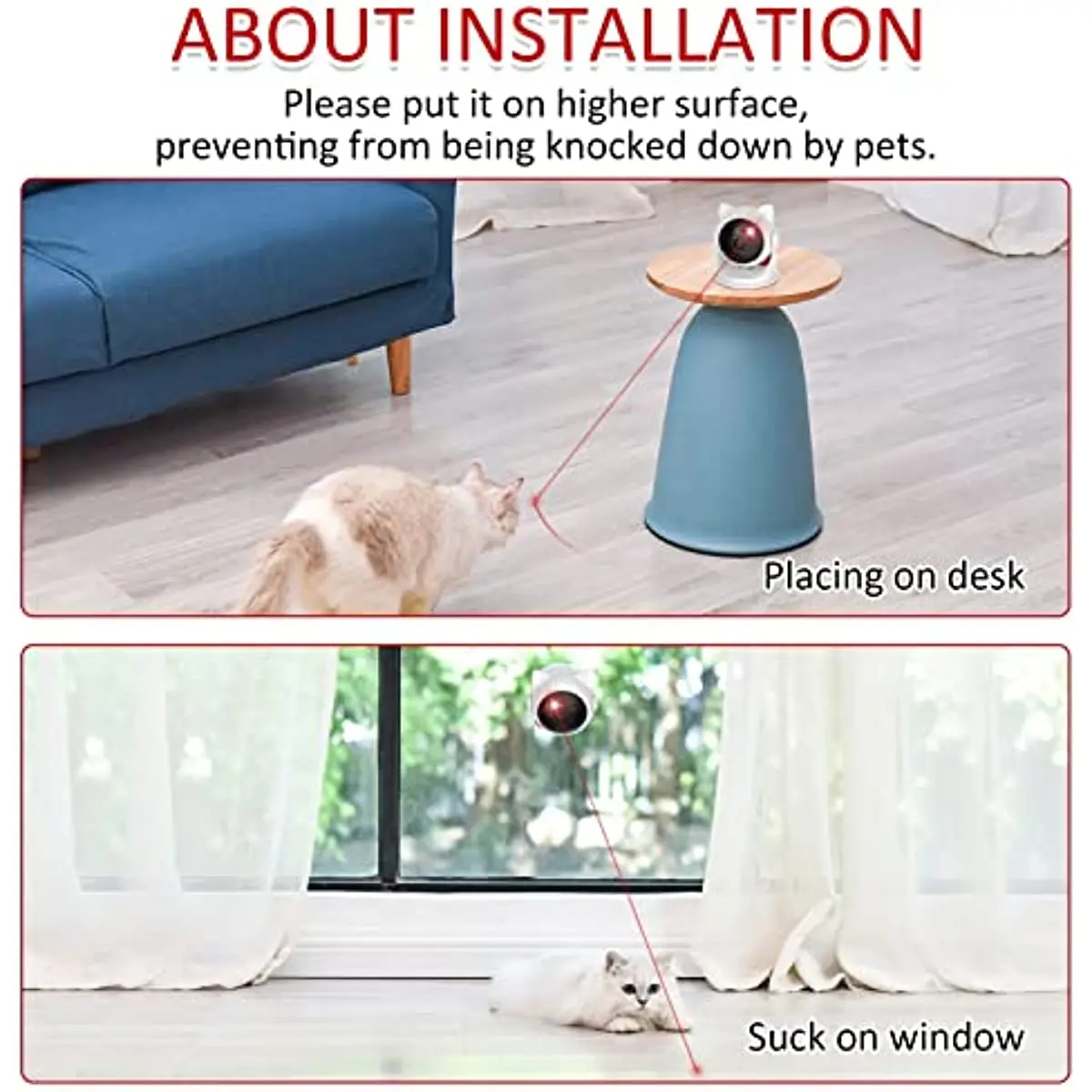Rechargeable Cat Laser Pointer Interactive Toy Rechargeable Cat Laser Pointer Interactive Toy