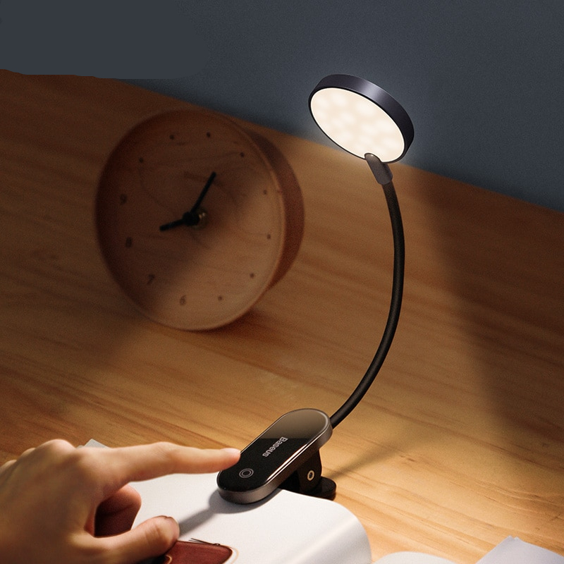 Rechargeable Clip On Book Light Lamp