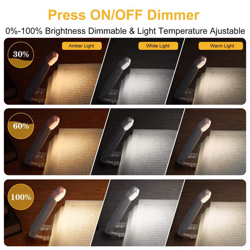 Rechargeable Clip on Light for Books
