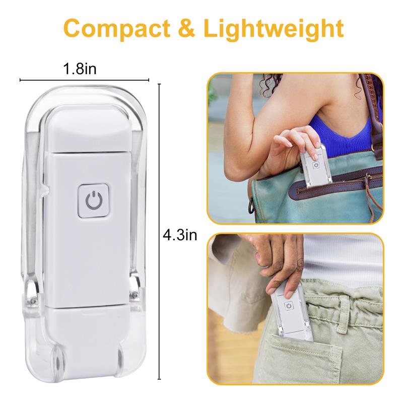 Rechargeable Clip on Light for Books