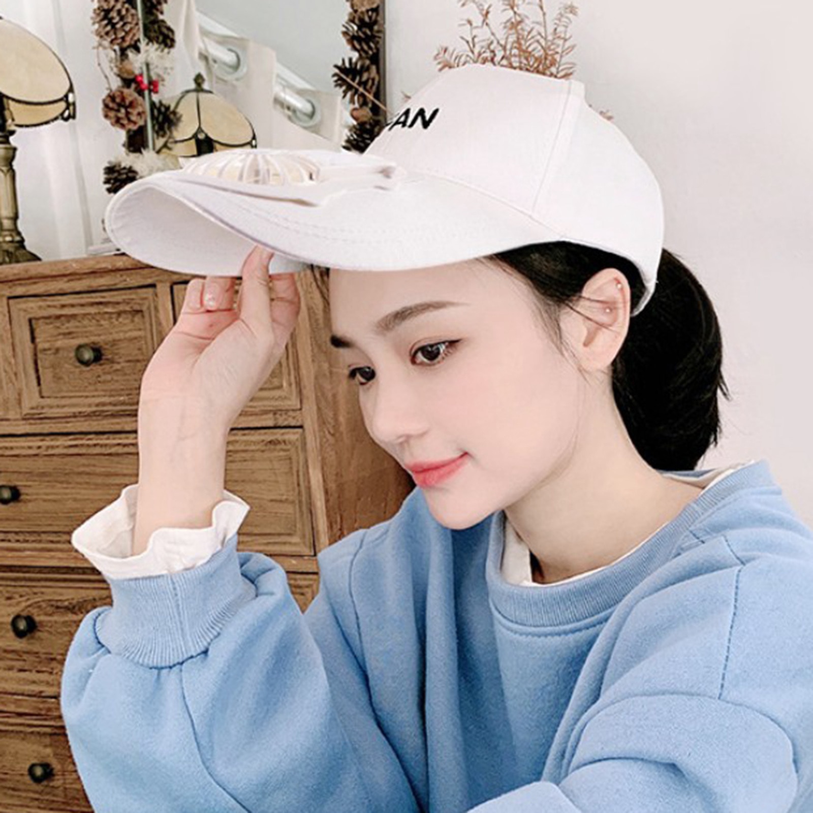 Rechargeable Cooling Fan Baseball Cap Rechargeable Cooling Fan Baseball Cap