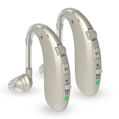 Rechargeable Digital Hearing Aid Adjustable Tone Best Sound Amplifier Portable Deaf Elderly BTE Hearing Aids