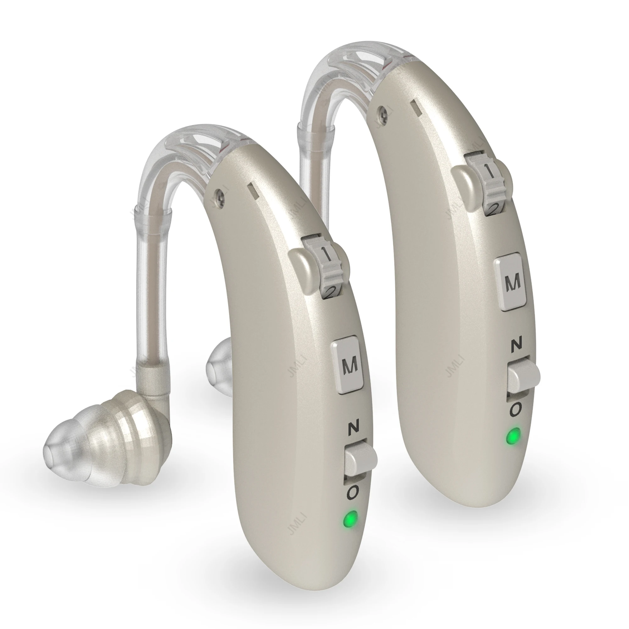 Rechargeable Digital Hearing Aid Adjustable Tone Best Sound Amplifier Portable Deaf Elderly BTE Hearing Aids