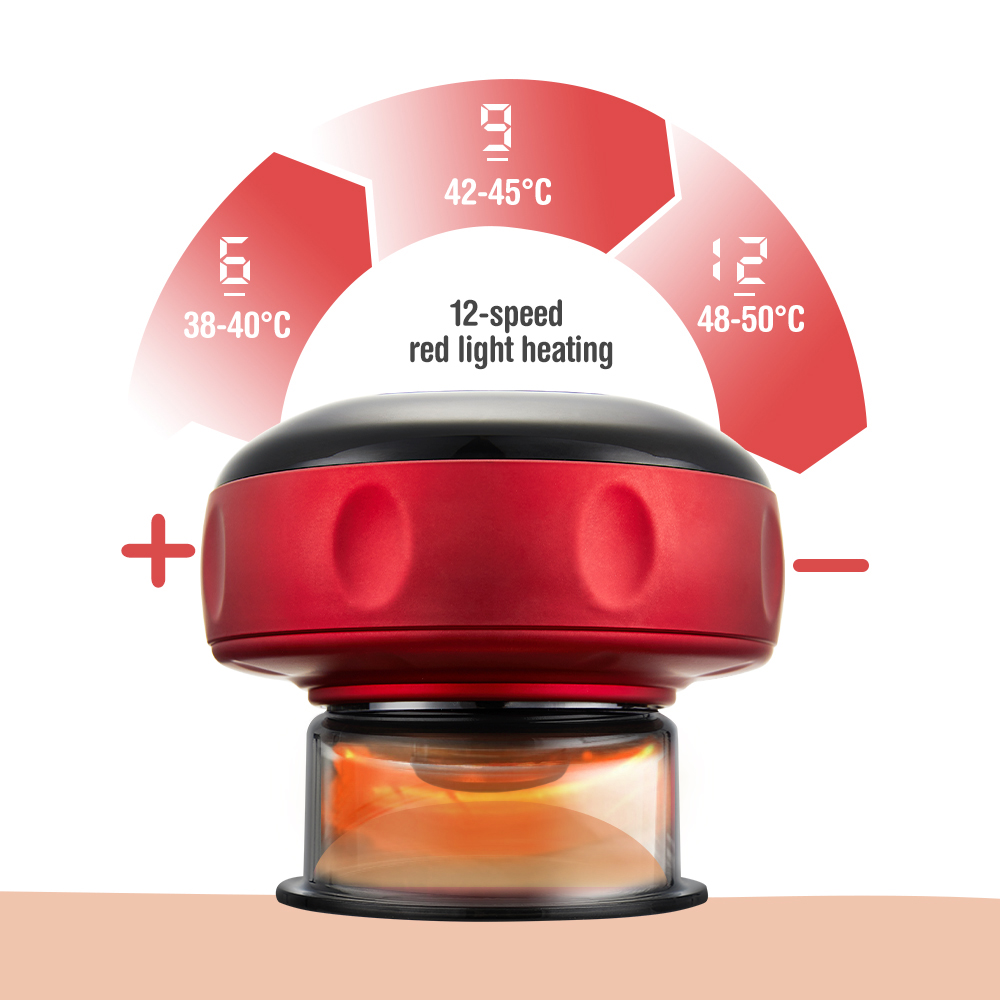 Rechargeable Electric Vacuum Cupping Massage Body Cups Anti Cellulite Therapy Massager for Body Electric Guasha