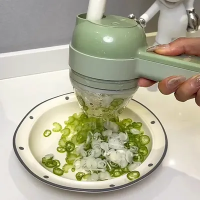 Rechargeable Electric Vegetable Chopper Multifunctional Garlic Ginger Onion Cutter For Home Kitchen Food Slicer And Rechargeable Electric Vegetable Chopper Multifunctional Garlic Ginger Onion Cutter For Home Kitchen Food Slicer And