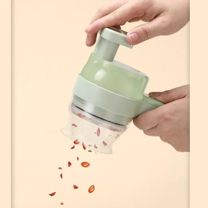 Rechargeable Electric Vegetable Chopper Multifunctional Garlic Ginger Onion Cutter For Home Kitchen Food Slicer And Rechargeable Electric Vegetable Chopper Multifunctional Garlic Ginger Onion Cutter For Home Kitchen Food Slicer And