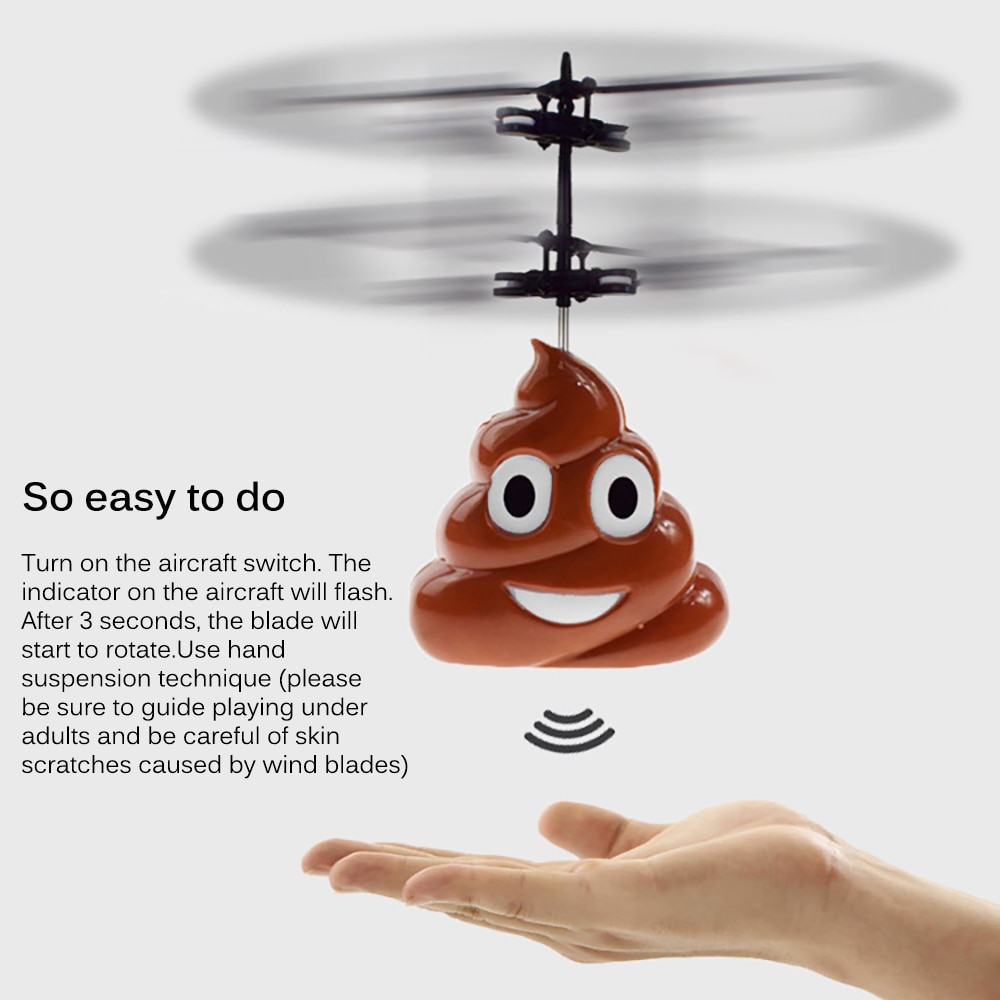 Rechargeable Flying Poop Toy