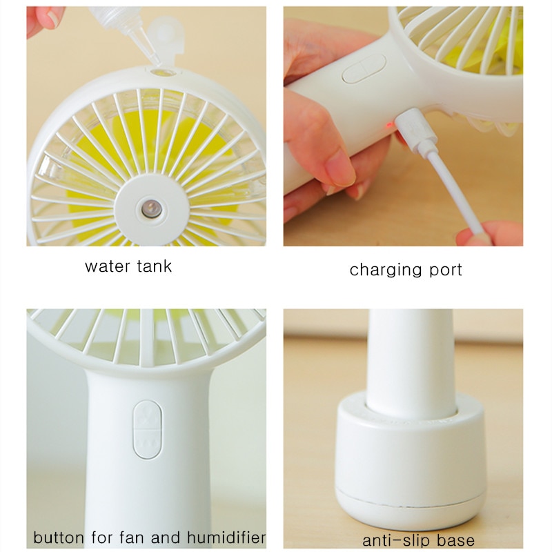 Rechargeable Handheld Misting Fan Rechargeable Handheld Misting Fan