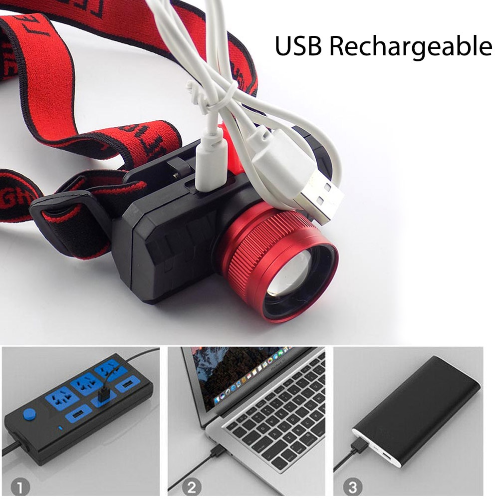 Rechargeable Head Torch LED Headlamp Rechargeable Head Torch LED Headlamp