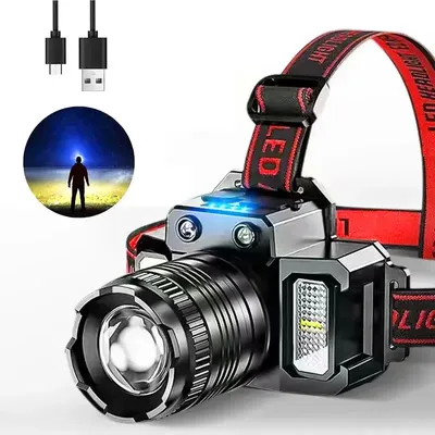 Rechargeable Headlight Led Head Torch Induction Flashlight Camping Light Super Bright Flash Head Light Fishing Hunting Rechargeable Headlight Led Head Torch Induction Flashlight Camping Light Super Bright Flash Head Light Fishing Hunting