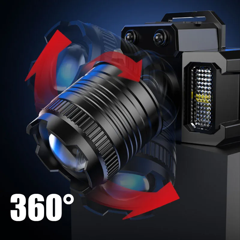 Rechargeable Headlight Led Head Torch Induction Flashlight Camping Light Super Bright Flash Head Light Fishing Hunting Rechargeable Headlight Led Head Torch Induction Flashlight Camping Light Super Bright Flash Head Light Fishing Hunting