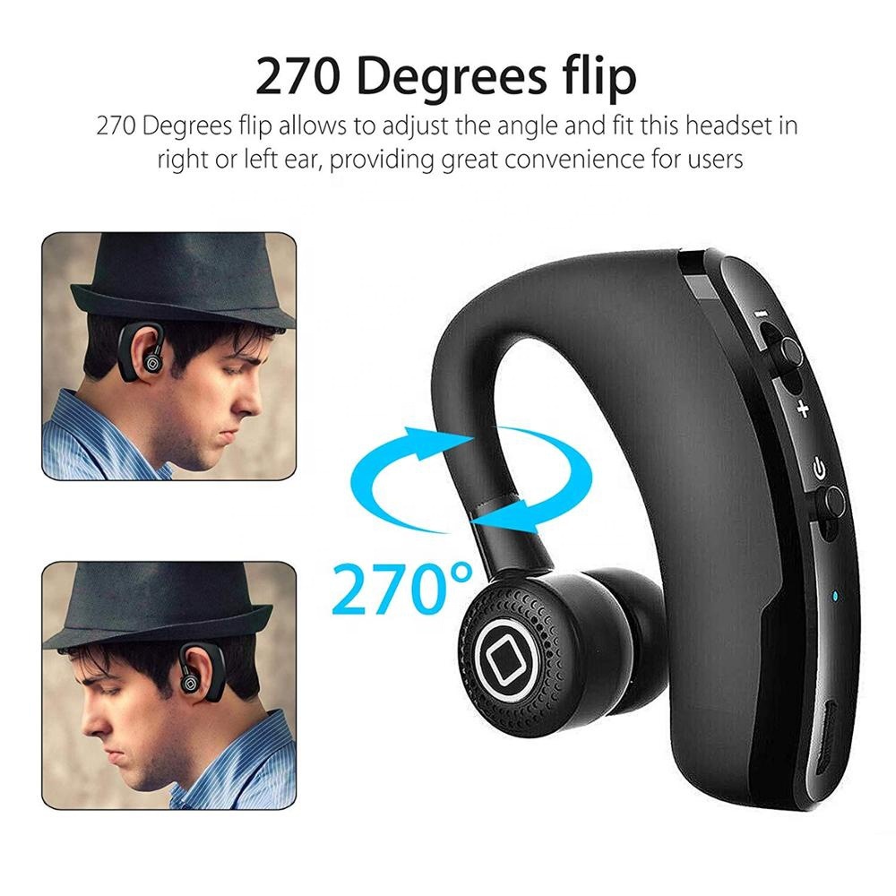 Rechargeable Headphones Business Bluetooth Headset Ear Mounted Wireless CSR Stereo with Voice Control Earphones