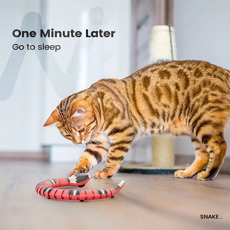 Rechargeable Interactive Moving Snake Cat Toy