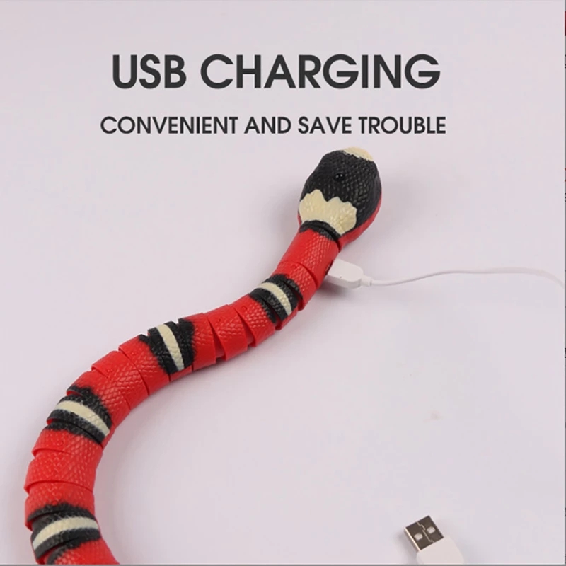 Rechargeable Interactive Moving Snake Cat Toy