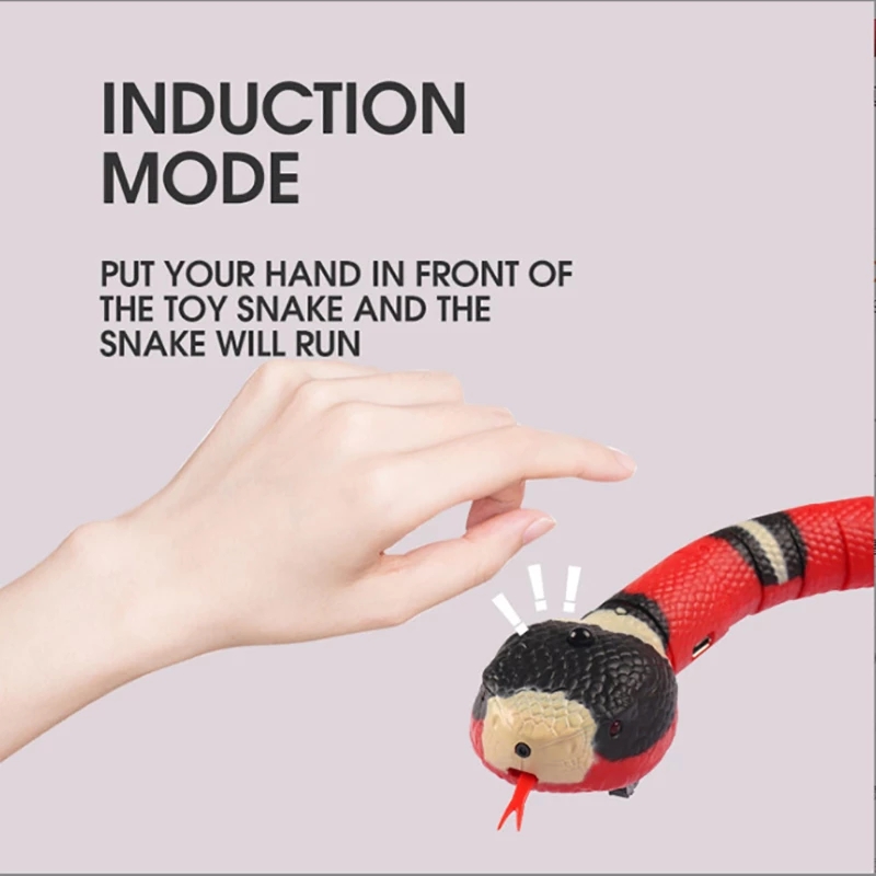 Rechargeable Interactive Moving Snake Cat Toy