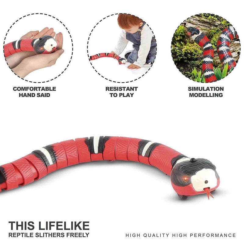 Rechargeable Interactive Moving Snake Cat Toy