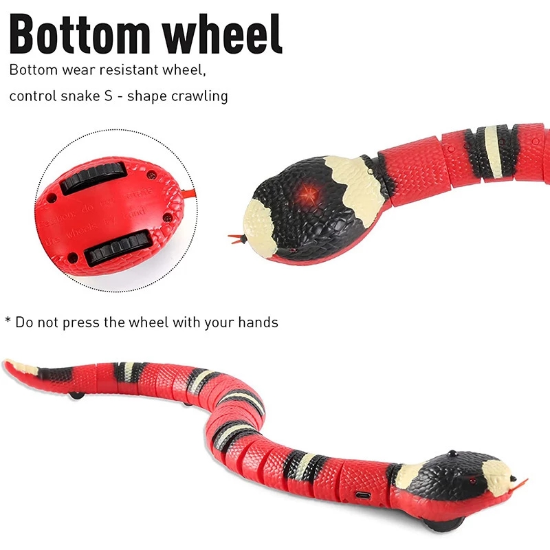 Rechargeable Interactive Moving Snake Cat Toy