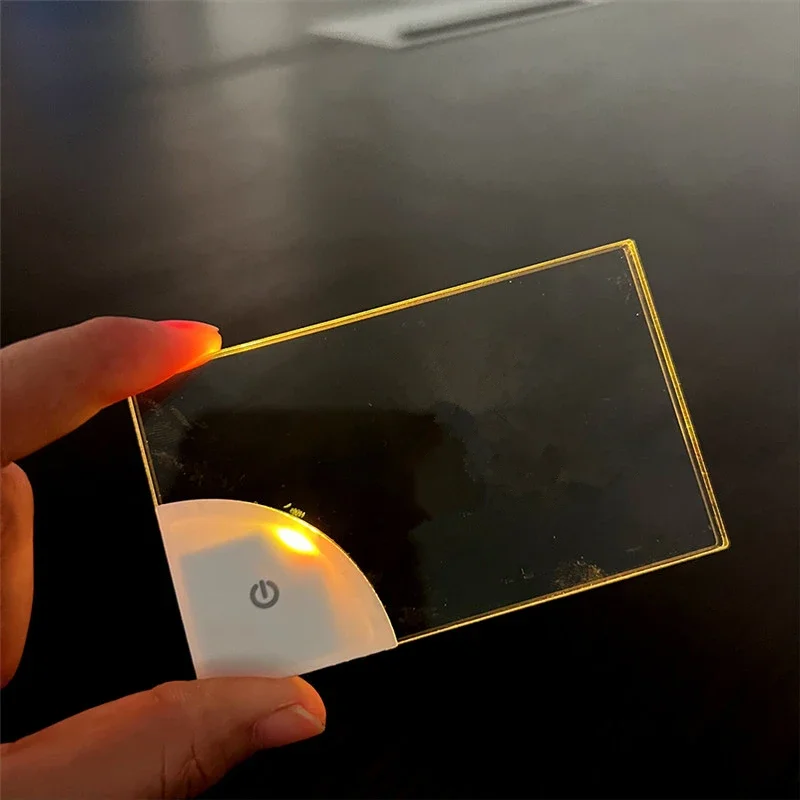 Rechargeable Led Blank Acrylic Glowing Business Card Light Transparent Name Tag Board Battery Power DIY Gift For Rechargeable Led Blank Acrylic Glowing Business Card Light Transparent Name Tag Board Battery Power DIY Gift For