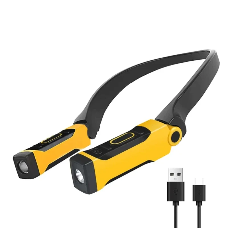 Rechargeable LED Neck Light Book Light for Reading, 2 Brightness Levels, Bendable Arms – Ideal for Reading, Camping Rechargeable LED Neck Light Book Light for Reading, 2 Brightness Levels, Bendable Arms – Ideal for Reading, Camping