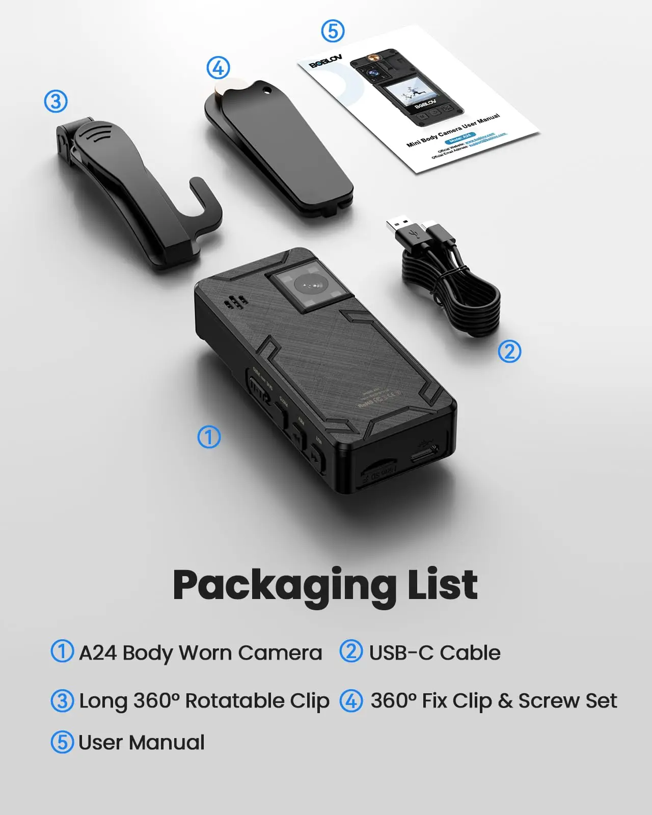 Rechargeable Mini Camera A24 HD 1296P Sports Action DV Digital Cameras Security Protection Small Camcorder Pocket